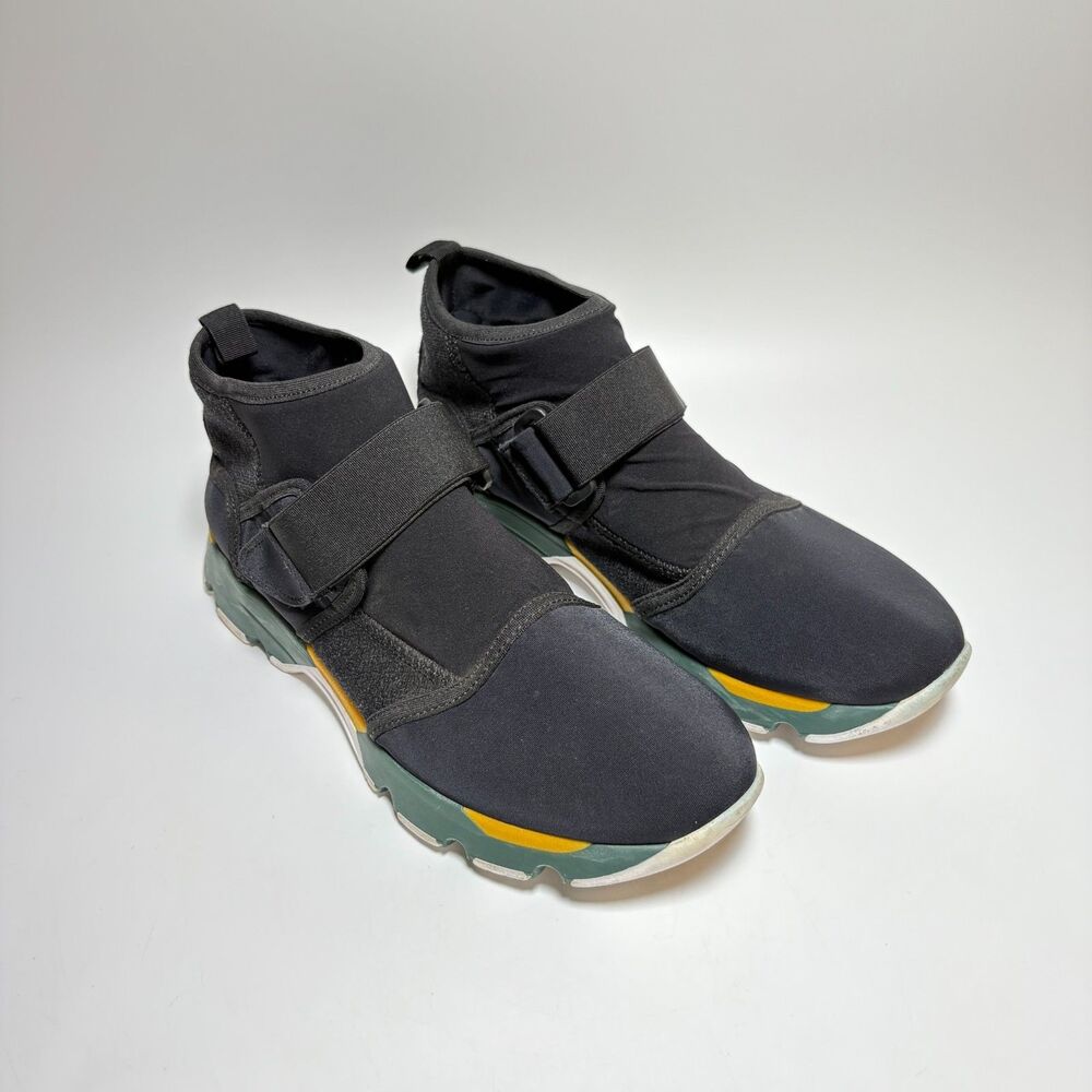 MARNI Hi Top Black Neoprene Sneakers Unisex Size EU 38/US 7 Streetwear Fashion